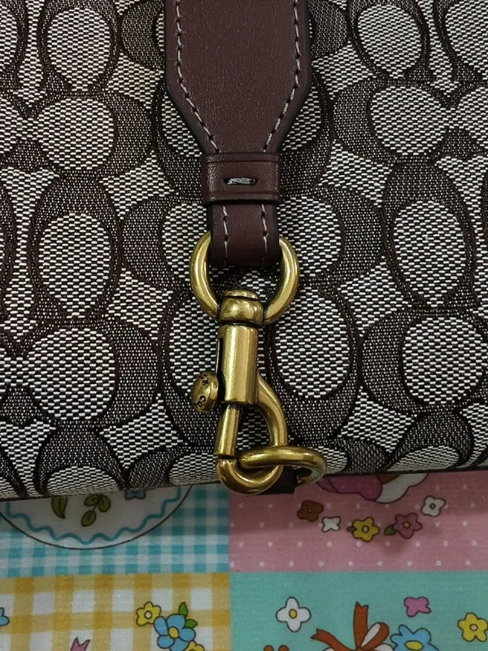 Coach Monogram Canvas Shoulder Bag - Picture 2 of 10